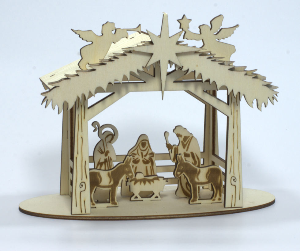 božične jaslice iz vezane plošče novoletni okraski ann ban 168