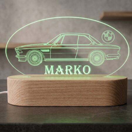 Personalizirana LED lučka z napisom in motivom po želji